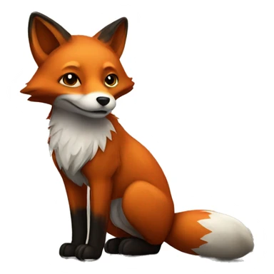 Fox on the street sticker