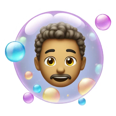 sparkly bubbles sticker