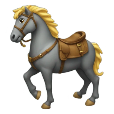 Moineaux sur un hippocampe sticker