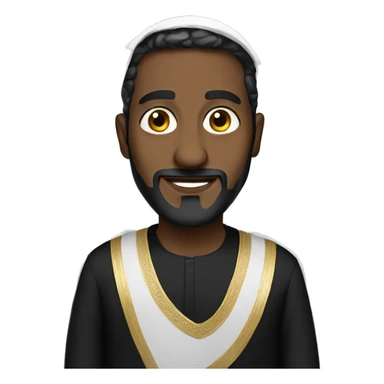 Saudi-man black clothe sticker