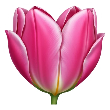 Corazón rosa y tulipán rosa sticker