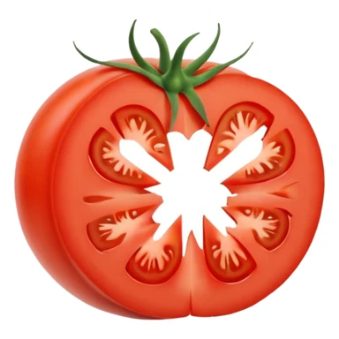 Pomodoro fresco tagliato a fette  sticker
