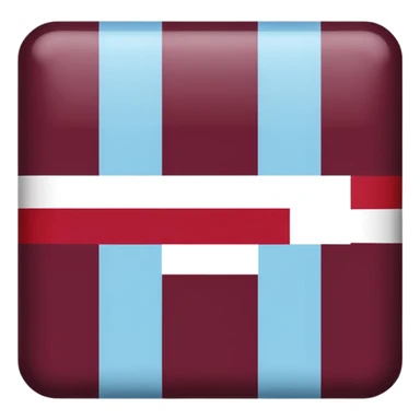 Austria flag with dark burgandy and light blue colours instead sticker