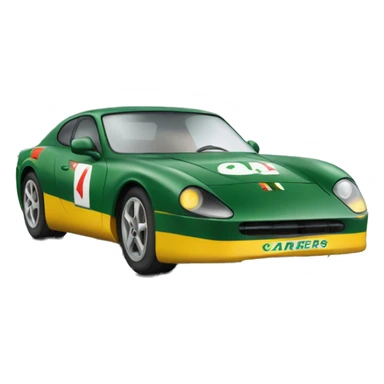 auto de carreras sticker