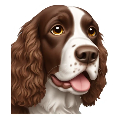 Brown springer spaniel sticker