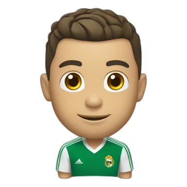 Cristiano Ronaldo avec le ballon d’or sticker