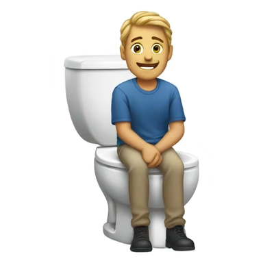Ian on the toilet sticker