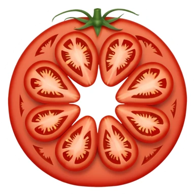 circle slice tomato sticker