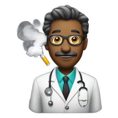 Dr.Smoke in vape shop sticker