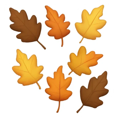 Leaves fall down,
 sticker