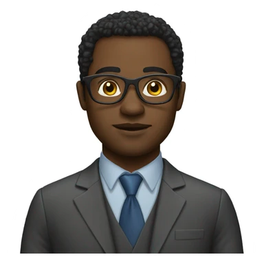 black man data analyst sticker