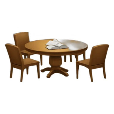 reading table of a library sticker