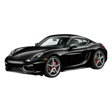 Porsche Cayman black sticker