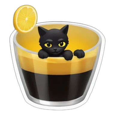 Chat-noir-avec-une-bière sticker