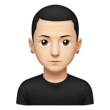 chester emoji from linkin park sticker