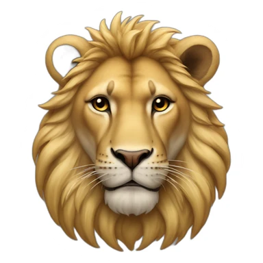 Leão com coroa sticker