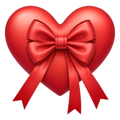 heart with a bow in the middle sticker