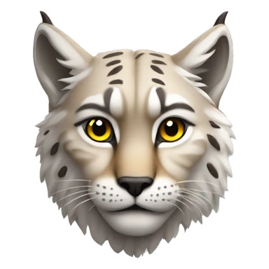 pensive lynx emoji sticker