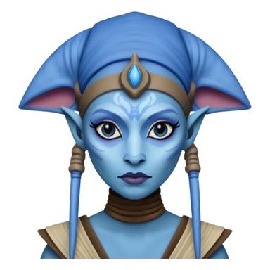 A female  twilek from star wars sticker