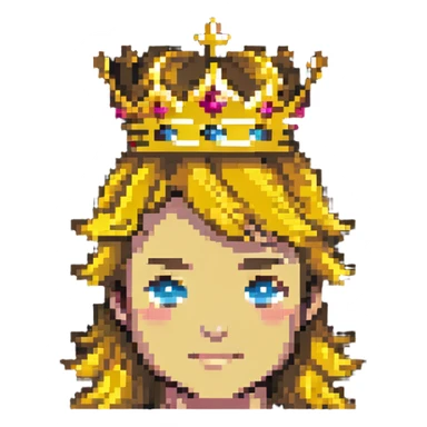 god mode avatar with golden glow and crown sticker