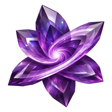 Complex Amethyst-rubby Nebula Galaxy Crystal sticker