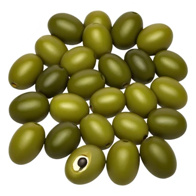 just black and green olives cut sticker