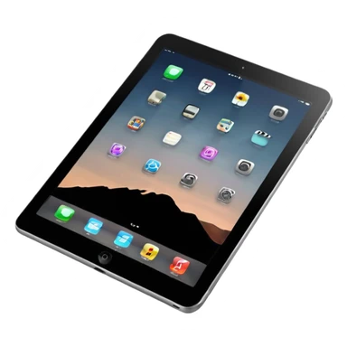 modern ipad with black screen sticker