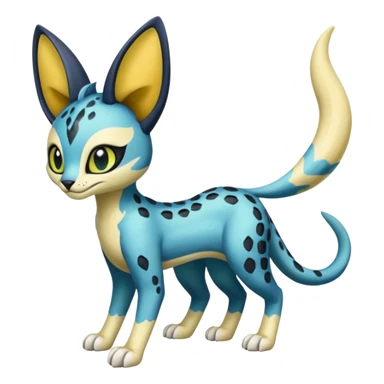 Meloetta-Sergal-Serval-Toothless-Cresselia-Palkia-Stitch-Fakémon-creature-hybrid sticker