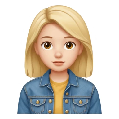 Tête jolie femme ado Real  sticker