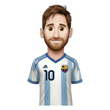 Messi sur une chèvre sticker