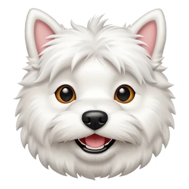 West highland terrier smiling sticker