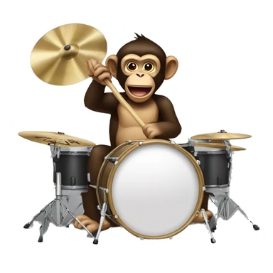 Cymbal-banging monkey sticker