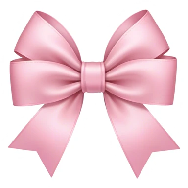 light pink ribbon bow sticker