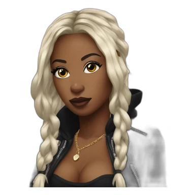 City girls rapper sticker