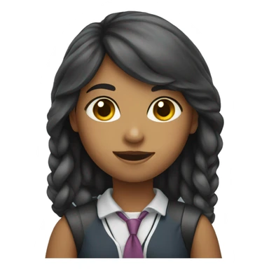 Girl of school  sticker