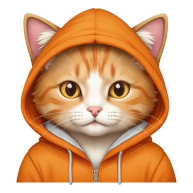 cat with hoodie sticker
