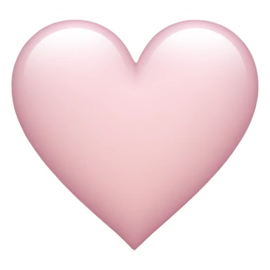 light light pink heart sticker
