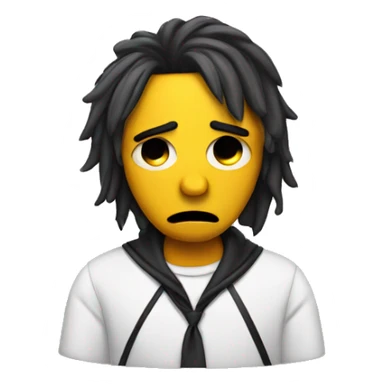 Sad musician with broken heart sticker