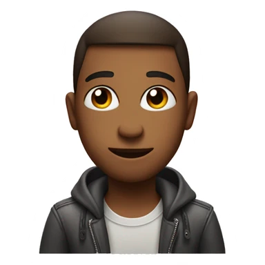 Cool person love with heart behind sticker