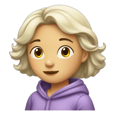 fille entrain de dormir sticker