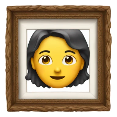 Person in a picture frame sticker