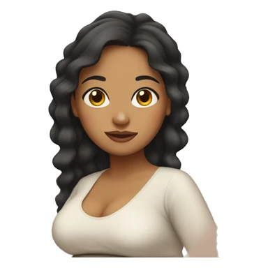 Pregnant Latina girl sticker