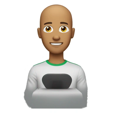 sporty man gives a speech sticker