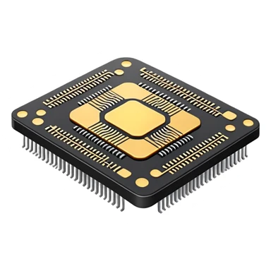 miniature semiconductor nanochip with circuit patterns sticker