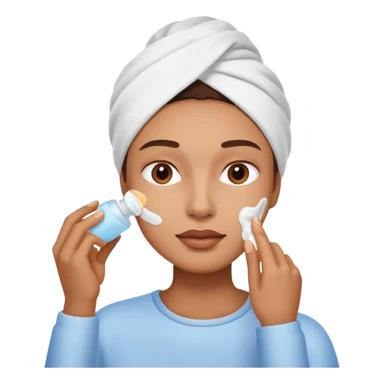 Crie emoji sobre skincare sticker