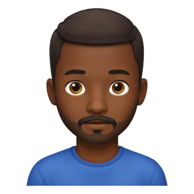 dark skinned boy with facial hairemoji sticker