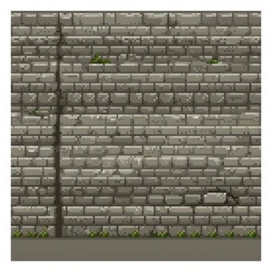 A long stone wall sticker