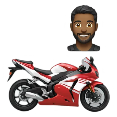 motocykl honda  sticker