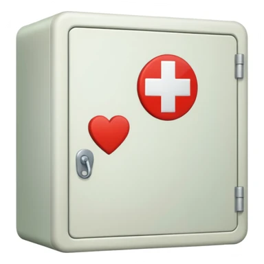 first aid cupboard sticker