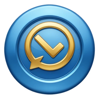 Meta verification symbol blue tick sticker